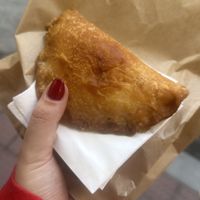 Vegan empanada  at Vegan Bombon in Alicante