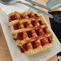 Waffle at Vegan Bombon in Alicante