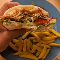 'Street VG' burger €11 at Vegan Bombon in Alicante