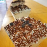 Tiramisú  berrines at Vegan Bombon in Alicante