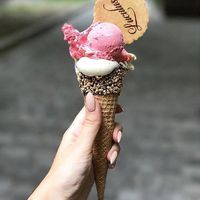 icecream at Luculus Ice Saloon in Bratislava