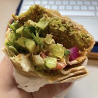 Falafel wrap  at Falafel Munch in Birmingham