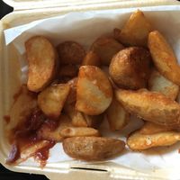 Wedges (slightly undercooked) at Falafel Munch in Birmingham