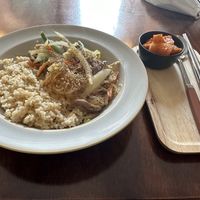 Vegetable Stir Fry with brown rice #Veganuary at Sun - 카페 in Seoul