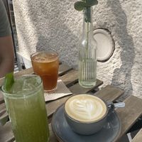 Espresso Tonic, Basilikumlimonade, Cappuccino mit Hafermilch  at Mana - Schöneberg in Berlin