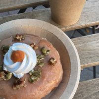 Pumpkin spice  at Bite Me Cafe in Madrid