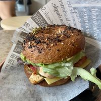 Breakfast bagel 😍  at Bite Me Cafe in Madrid