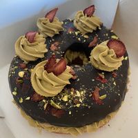 Chocolate and pistachio Cake   at Bite Me Cafe in Madrid