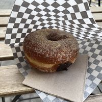 Sugar and cinnamon donut  at Bite Me Cafe in Madrid