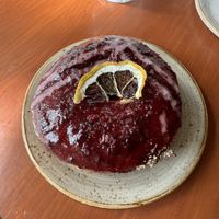 Pink lemonade doughnut  at Bite Me Cafe in Madrid