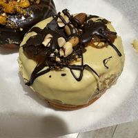 Pistachio snickers donut at Bite Me Cafe in Madrid