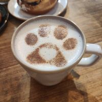 Chai latte at Bite Me Cafe in Madrid