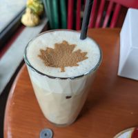 Iced chai at Bite Me Cafe in Madrid