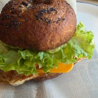 My Breakfast burger at Bite Me Cafe in Madrid