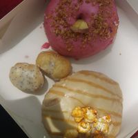 Donuts which didn't last 5 minutes but I was hoping to save for later...🙈 at Bite Me Cafe in Madrid