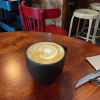 Capuccino at Bite Me Cafe in Madrid