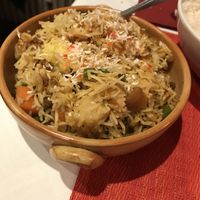 Another vegan dish with pineapple etc. at Annapurna in Fuessen