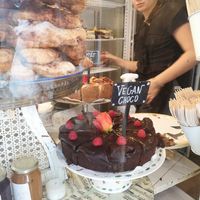 Vegan chocolate cake at De Laatste Kruimel - Langebrugsteeg in Amsterdam