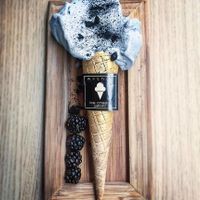 coconut ash icecream at Arthur Ice Cream in Bratislava