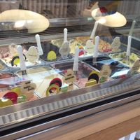 Vegan choices are clearly labeled at Arthur Ice Cream in Bratislava