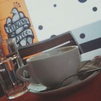Coffee.

Photo by: Iris J. on Facebook at Chebela in Celje