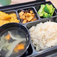 A variation of QQ Tofu Rice Bento  at Greendot 绿一点 - Northpoint in North Singapore