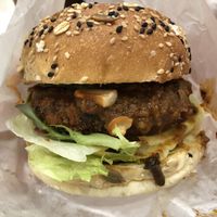 Nasi lemak burger at grEAT in Central Singapore