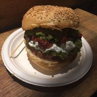 Vegan Burger at Mercato Centrale Roma in Rome