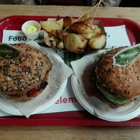 Veganes “Menue“ at Mercato Centrale Roma in Rome