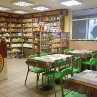 Just besides the restaurant there is a shop selling vegetarian food at Higher Taste in Kaliningrad