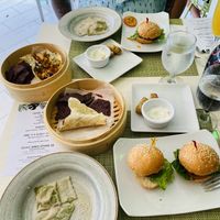Full spread  at Garden Fresh Cafe in Palm Beach