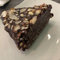 The vegan chocolate cake. at Garden Fresh Cafe in Palm Beach