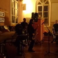 An open jazz jam session. at Ghirba Biosteria della Gabella in Reggio Emilia