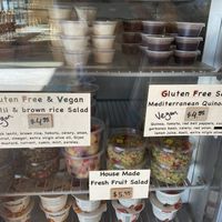 Vegan salad options at Peasant Pies Cafe in San Francisco