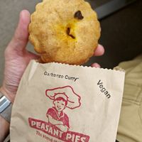 garbanzo hand held pie at Peasant Pies Cafe in San Francisco