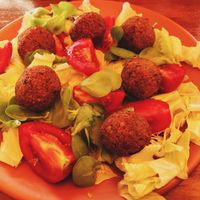 Falafel at Cafe Beirut in Istanbul