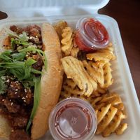  KFC sandwich   at The Street Eatery in Calgary