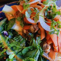 Bahn Mi with popcorn tofu 🤤   at The Street Eatery in Calgary