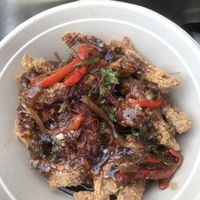 Ginger beef at The Street Eatery in Calgary