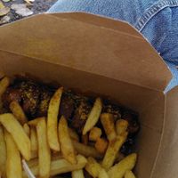 Vegan currywurst at Schanzen Döner in Hamburg