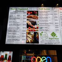 Menu at Schanzen Döner in Hamburg