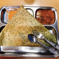 Spinach dosa at Sohar Magic in Sohar