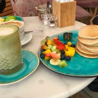 Vegan banana pancakes  at Paledo in Hamburg