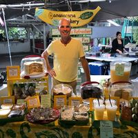 Bob the baker/owner. at Bananarama Bakery in Pahoa