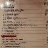 Beer items. Vegan as well. at Ratskeller in Munich
