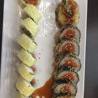 Catalina and Buddha rolls.  at Tsunami in South Jordan