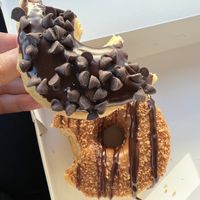 Samoa and Chocolate Chip (both vegan)  at Sugar Shack Donuts & Coffee in Midlothian