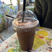 Mint iced chocolate with soy milkk  at The Note Coffee in Hoi An
