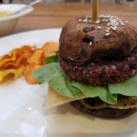 Buns were huge mushrooms! at Wholesome Savour in Central Singapore