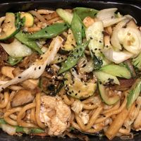Udon noodles with extra tofu  at Pho a la Mama in Stuttgart